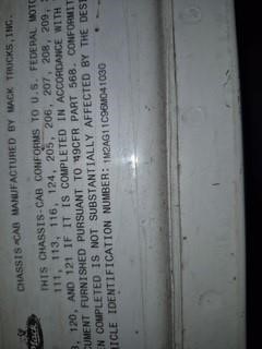 2006 MACK GRANITE CV713 10026003317 2006 MACK GRANITE CV713 10026003317